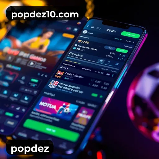 Comparação APP mobile vs versão web da popdez
